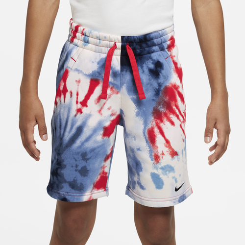 

Nike Boys Nike Tie Dye Shorts - Boys' Grade School Multi/Red Size L