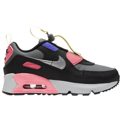 Boys' Preschool - Nike Air Max 90 - Gray/Silver/Black