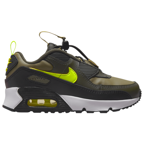 

Nike Boys Nike Air Max 90 Toggle - Boys' Preschool Running Shoes Medium Olive/Volt/Sequoia Size 01.5