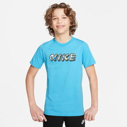 Boys' Grade School - Nike Short Sleeve Tie Dye T-Shirt - Baltic Blue/Multicolor