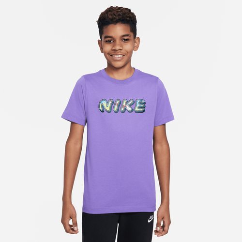 

Boys Nike Nike Tie Dye T-Shirt - Boys' Grade School Purple/Multi Size L
