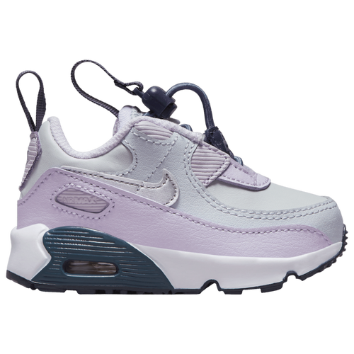 

Nike Girls Nike Air Max 90 - Girls' Toddler Shoes Pure Platinum/Metallic Silver/Violet Frost Size 10.0
