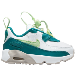 Boys' Toddler - Nike Air Max 90 - White/Barely Volt/Bright Spruce