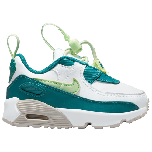 Nike Kids' Boys  Air Max 90 In White/barely Volt/bright Spruce
