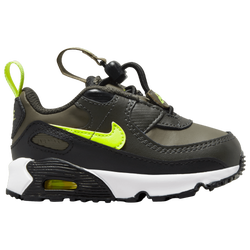 Boys' Toddler - Nike Air Max 90 - Sequoia/Medium Olive/Volt