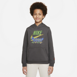 Boys' Grade School - Nike NSW Club Nostalyeah PO Hoodie - Brown/Multi