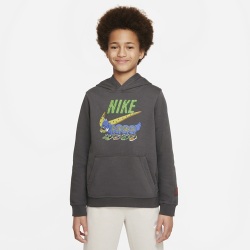 

Nike Boys Nike NSW Club Nostalyeah PO Hoodie - Boys' Grade School Brown/Multi Size M