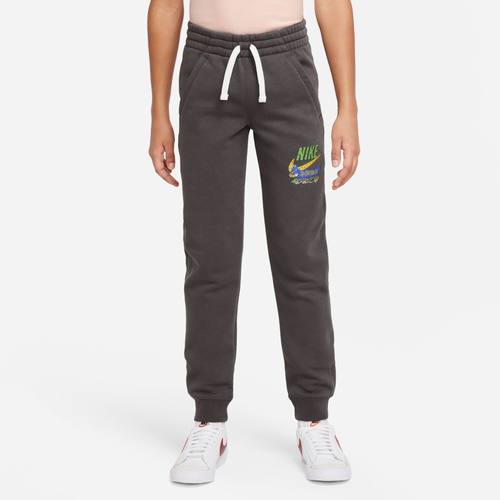 

Boys Nike Nike NSW Club Nostalyeah Joggers - Boys' Grade School Grey/Multi Size L