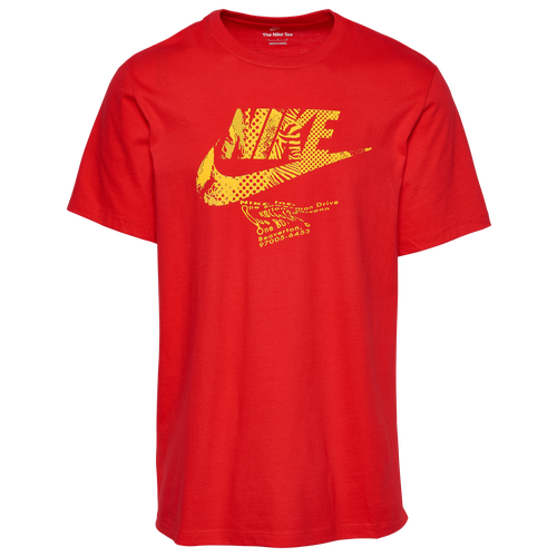 

Nike Mens Nike A&R T-Shirt - Mens Red/Gold Size S