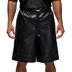Men's - Jordan Air Jordan Vegan Leather Shorts - Black/White