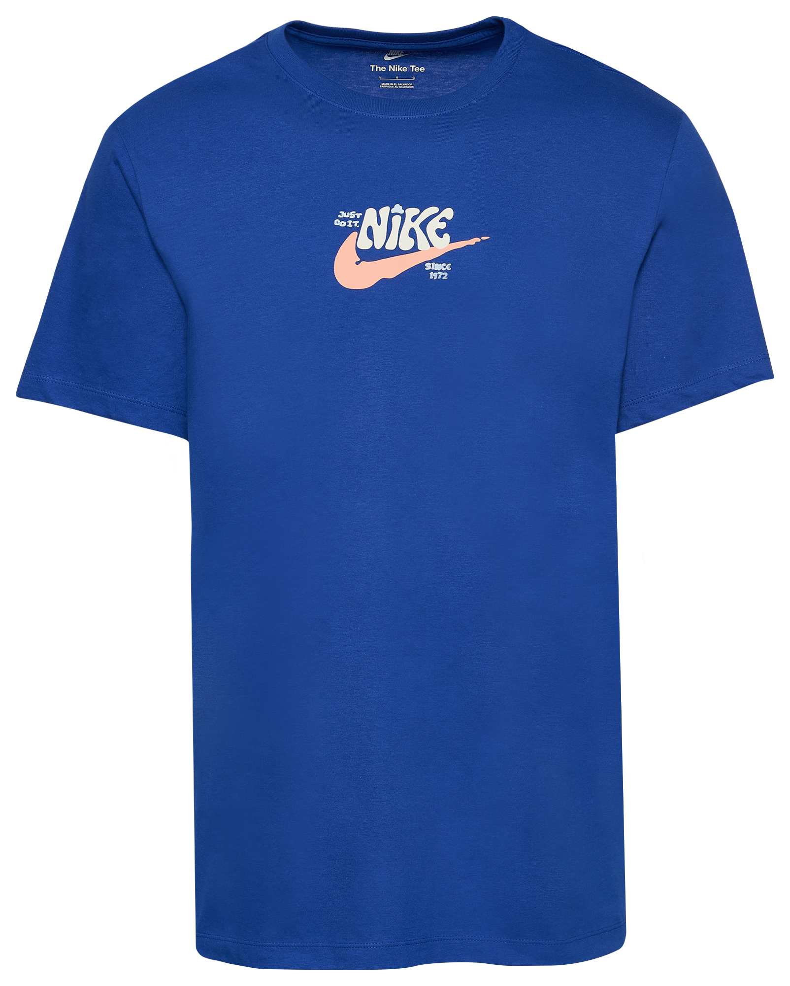 Nike blue and outlet orange shirt