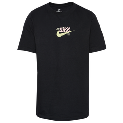 Boys' Grade School - Nike Splash Swoosh T-Shirt - Black/Multi Color