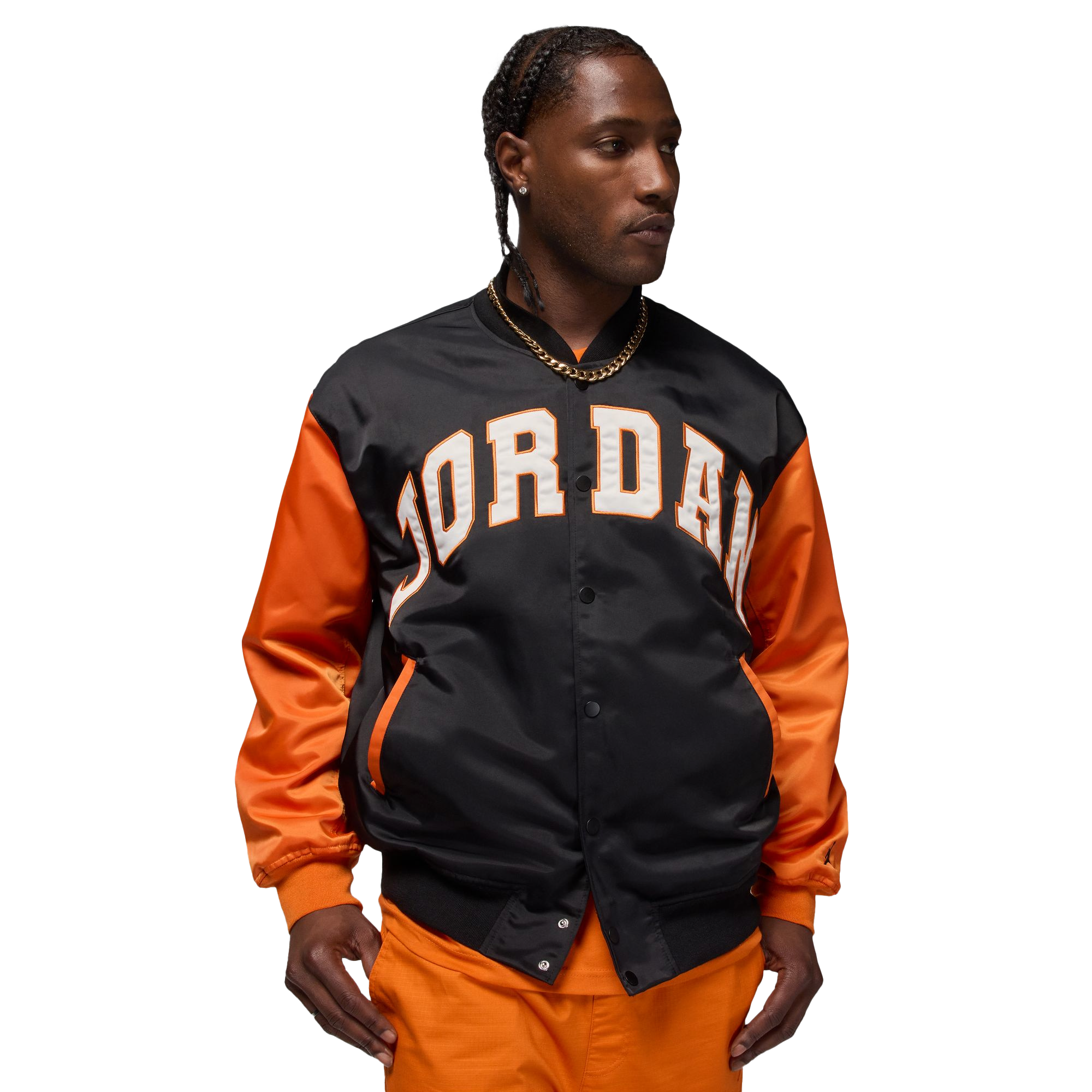 ジャケット・アウター JORDAN VARSITY JACKET Jordan Varsity Jacket x Awake NY in Black | SVD USA