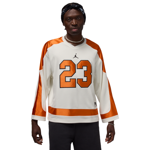MENS - Jordan Brooklyn Collegiate Hockey Jersey - Starfish/White Black