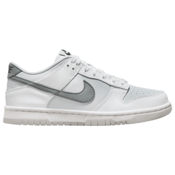 Boys' Grade School - Nike Dunk Low GG - White/Smoke Grey