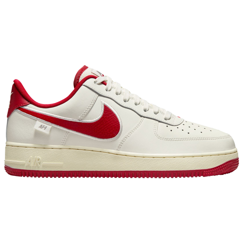 

Nike Mens Nike Air Force 1 '07 - Mens Basketball Shoes Grey/White/Red Size 13.0