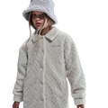 Nike NSW Cozy Deluxe Jacket - Nike Soft Pearl/White