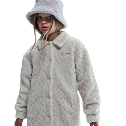 Girls' Grade School - Nike NSW Cozy Deluxe Jacket - Soft Pearl/White