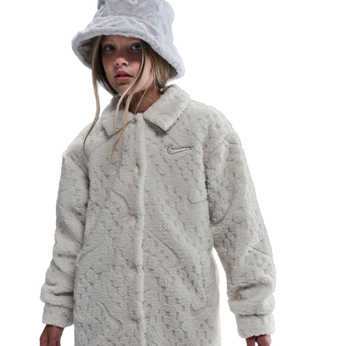  - Nike NSW Cozy Deluxe Jacket - Soft Pearl/White