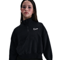 Nike NSW Fleece Long Sleeve Quarter-Zip - Nike White/Black