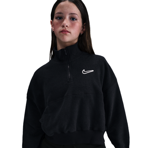 Nike NSW Fleece Long Sleeve Quarter-Zip - Nike White/Black