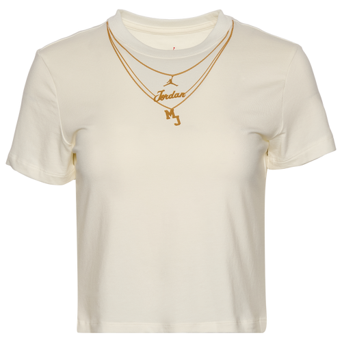 Jordan Womens  Flight Tmid Graphic Short Sleeve T-shirt In White