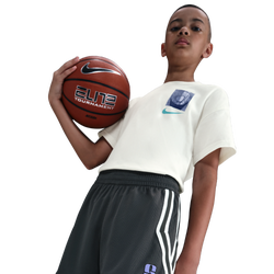 Girls' Grade School - Nike Dri-FIT Crossover Short - Anthracite/Magic Ember/Purple Pulse