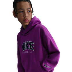 Boys' Grade School - Nike Culture of Basketball Fleece Hoodie - Bold Berry/Black