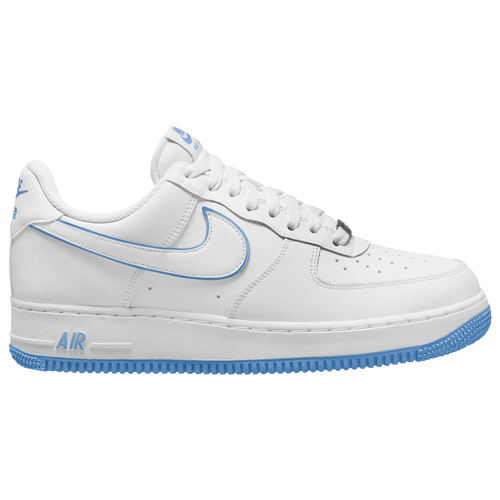 Nike Mens  Air Force 1 Low '07 In White/university Blue