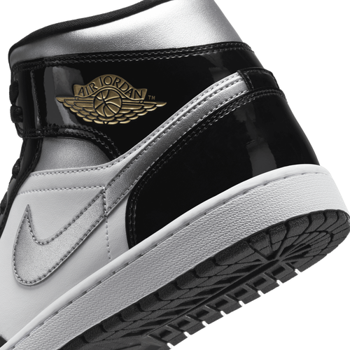 Jordan retro 1 mid black and white online