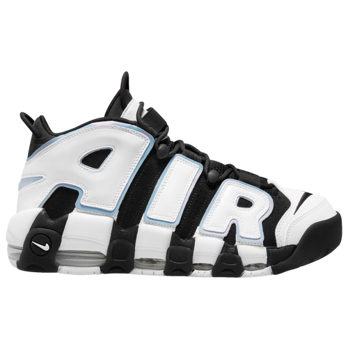 Shop Nike Mens  Air More Uptempo '96 In Black/white/blue