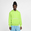 Nike Standard Issue Hoodie - Men's Lime Glow/Pale Ivory