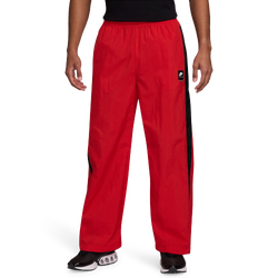 Men's - Nike Air Woven Track Pants - University Red/Black