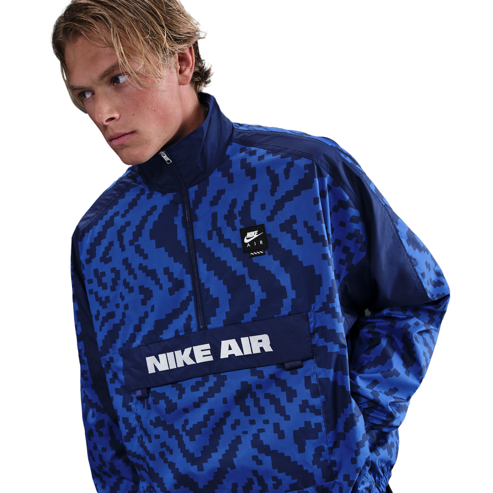 NIKE ◆ AIR Woven ジャケット フード ブルー s-l1200.jpg