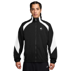 Men's - Nike Air Woven Track Jacket - Black/White