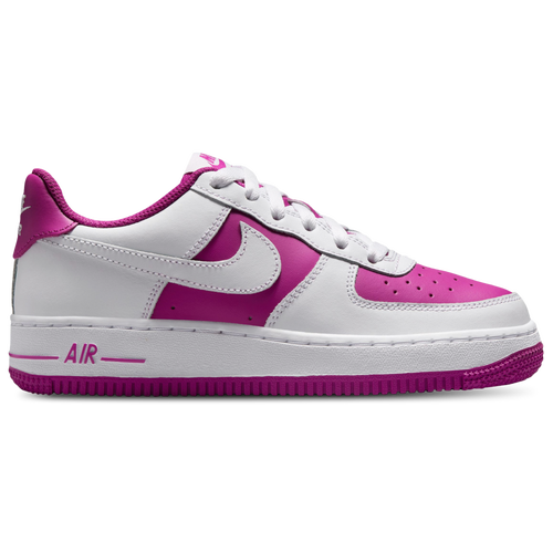 Nike Kids Grade School Air Force 1 Shoes Size 5.5 White Fuchsia