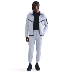 Men's - Nike Tech Fleece Full-Zip Windrunner Hoodie - Ghost/Black