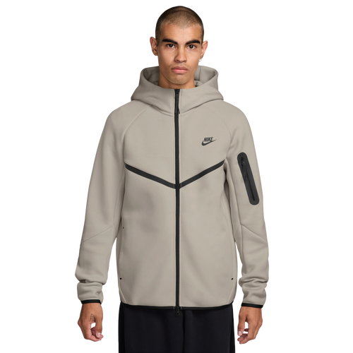MENS - Nike Tech Fleece Full-Zip Windrunner Hoodie - Beige/Black