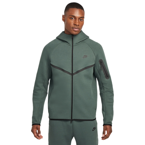 

Nike Mens Nike Tech Fleece Full-Zip Windrunner Hoodie - Mens Olive/Black Size L