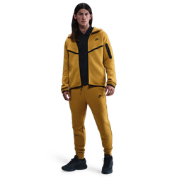 Men's - Nike Tech Fleece Full-Zip Windrunner Hoodie - Ochre/Black
