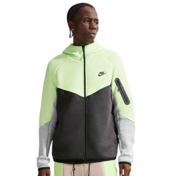 Men's - Nike Tech Fleece Full-Zip Windrunner Hoodie - Lt Liquid Lime/Anthracite/Lt Smoke Grey
