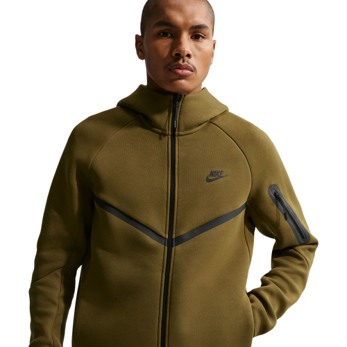 Nike Tech Fleece Full-Zip Windrunner Hoodie - Nike Olive/Black