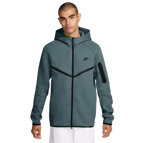 MENS - Nike Tech Fleece Full-Zip Windrunner Hoodie - Green/Black