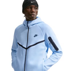 Men's - Nike Tech Fleece Full-Zip Windrunner Hoodie - Blue/Black