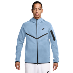Men's - Nike Tech Fleece Full-Zip Windrunner Hoodie - Blue/Black