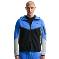 Nike Tech Fleece Full-Zip Windrunner Hoodie - Nike Blue Crystal/Black Lt Smoke Grey