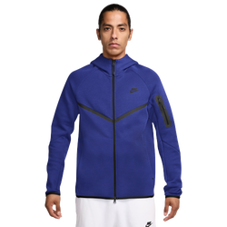 Men's - Nike Tech Fleece Full-Zip Windrunner Hoodie - Deep Night/Black