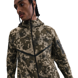 Men's - Nike Tech Fleece Camo Jacket - Neutral Olive/Black