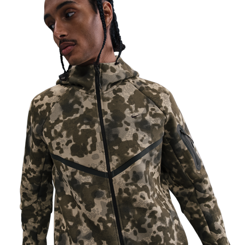  - Nike Tech Fleece Camo Jacket - Neutral Olive/Black