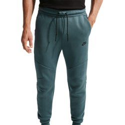 Men's - Nike Tech Fleece Joggers - Black/Green